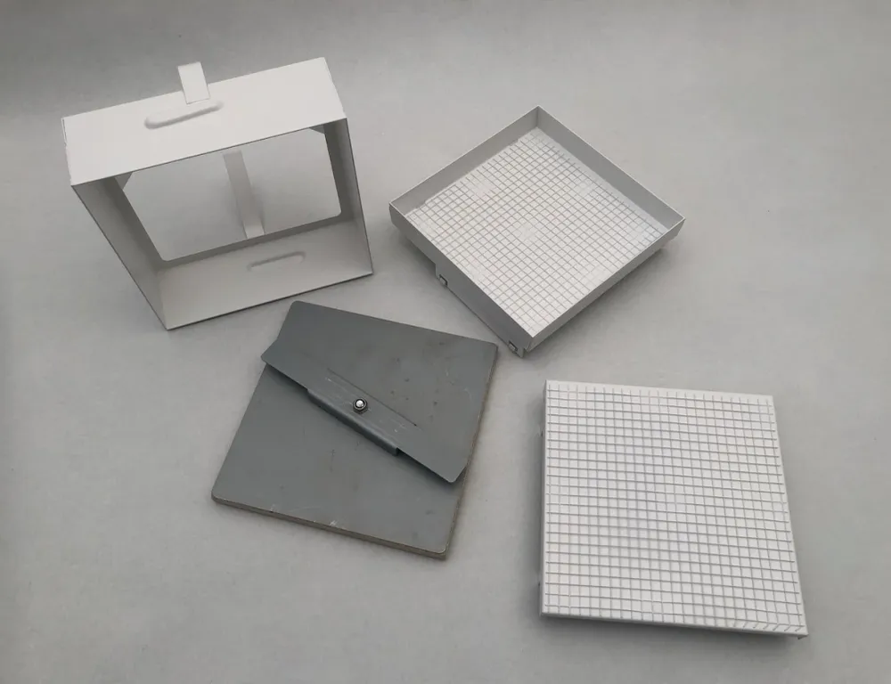 Cápsula de limpeza 17 x 17cm branco para limpeza ou inserção de colagem