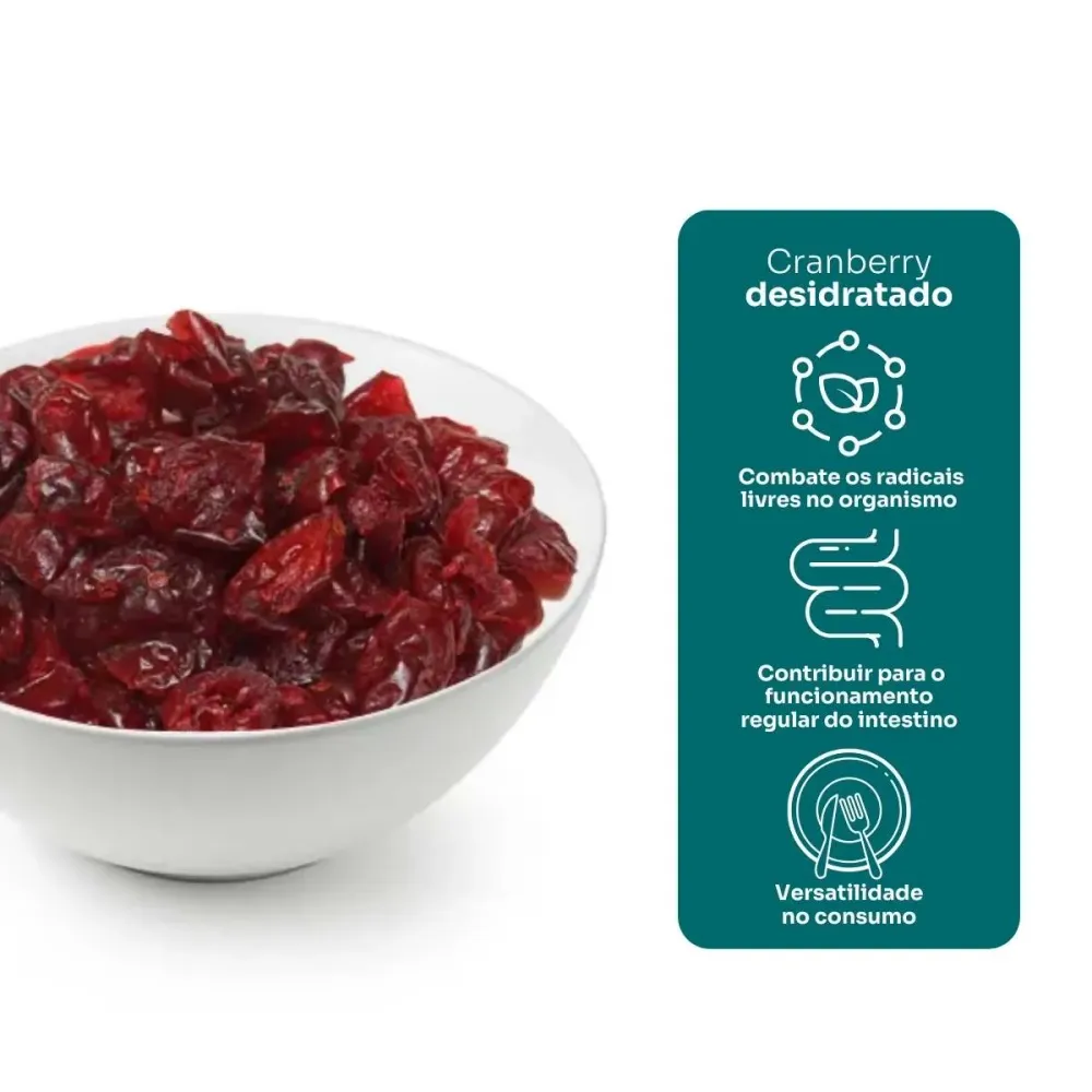 cranberry Desidratados - Nação Verde 100g