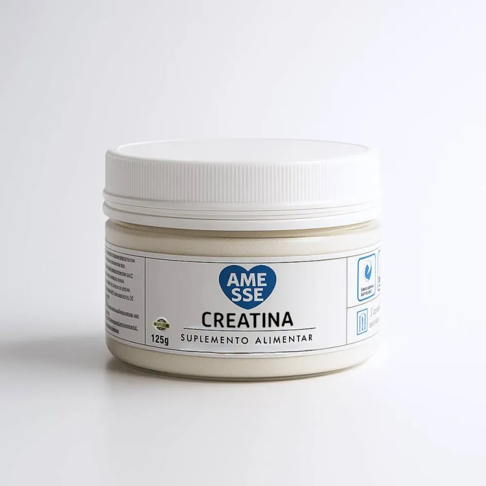Creatina AMESSE Pura - Aumente sua ç e Resistência - Embalagem de 125g