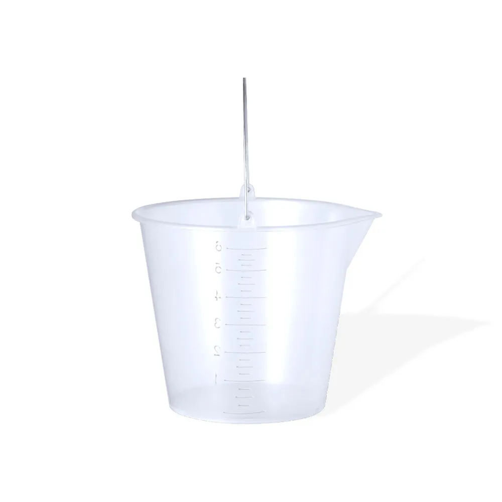 Cubo Medidor Transparente 6L com Asa Metálica