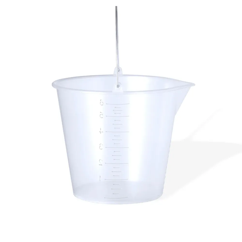 Cubo Medidor Transparente 6L com Asa Metálica