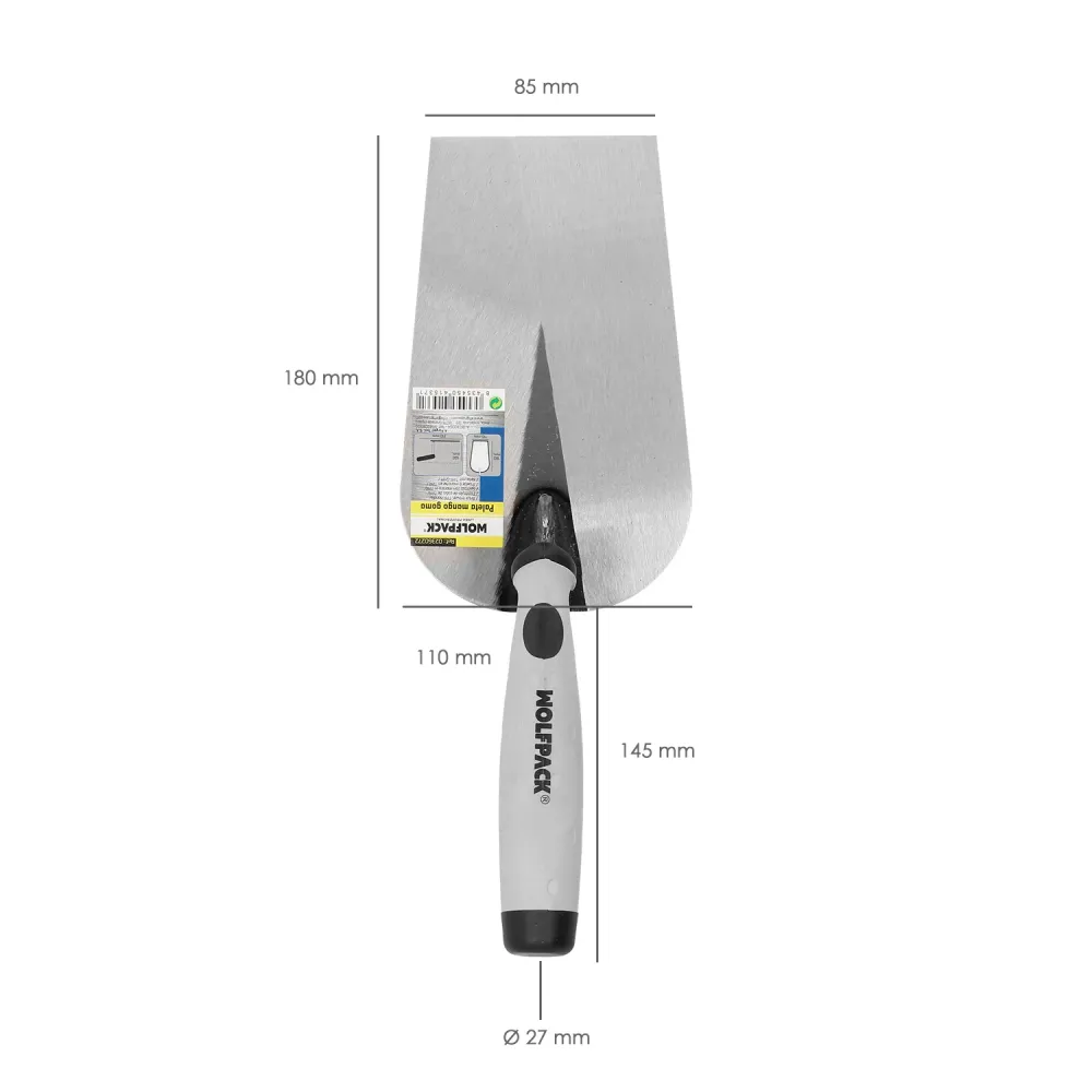 Desempenadeira Wolfpack Plus com cabo de borracha 349 180 mm.