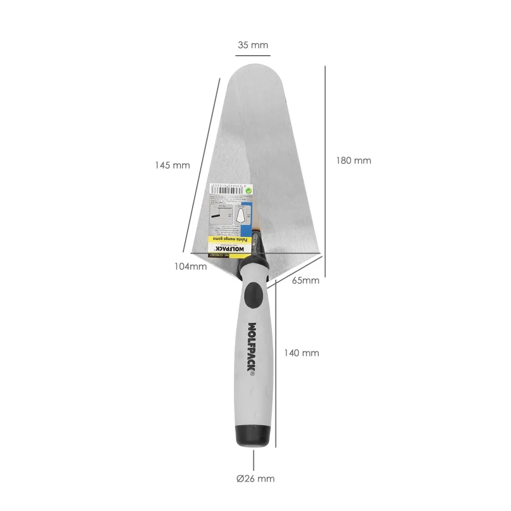 Desempenadeira Wolfpack Plus com cabo de borracha 348 180 mm.