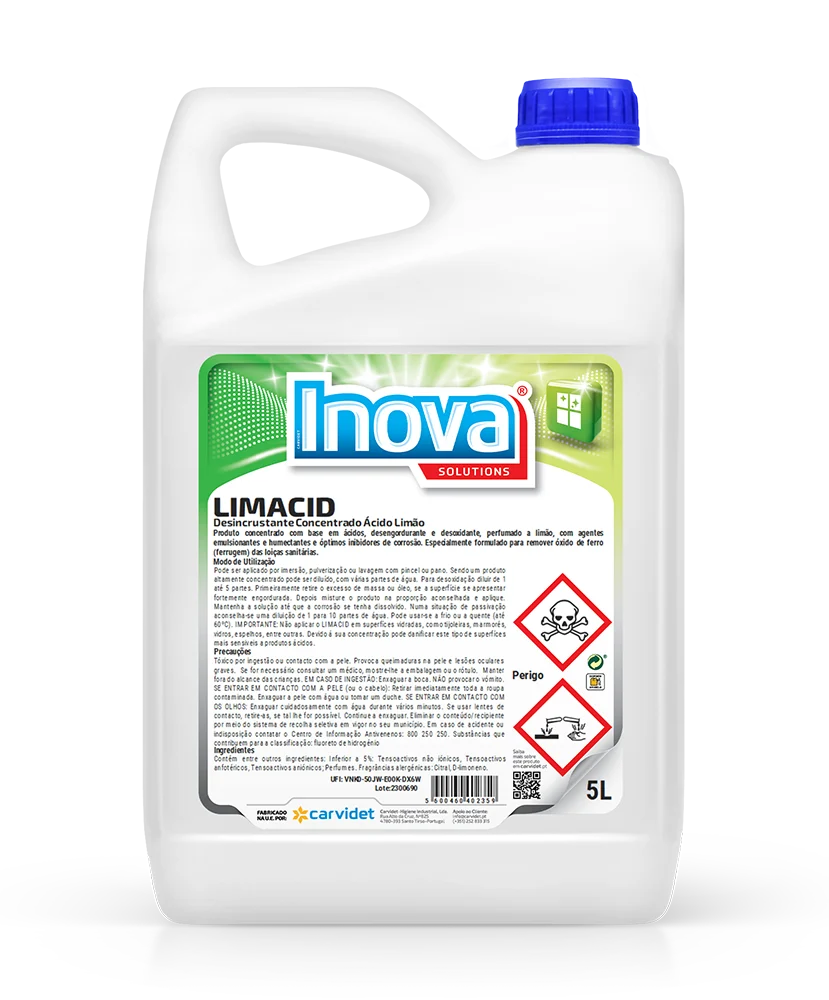 Desincrustante ácido limão