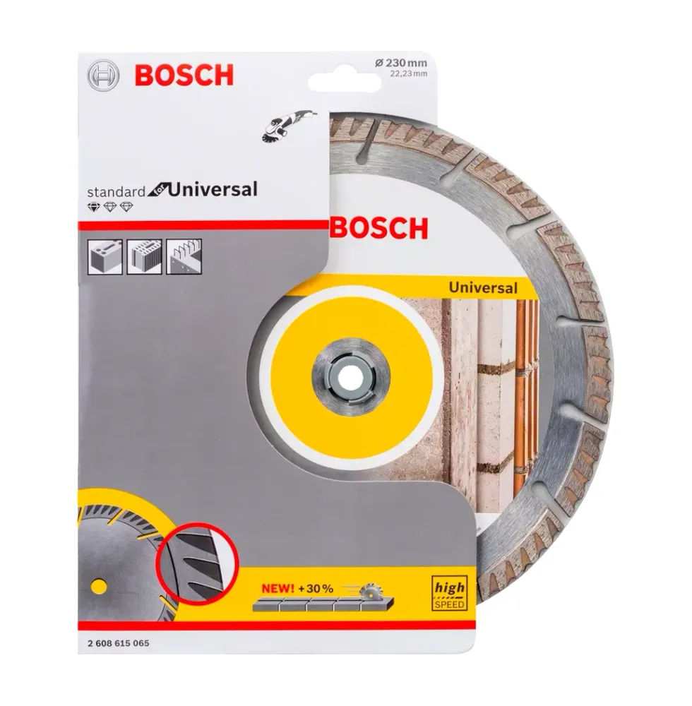 Disco de corte de diamante universal padrão de 230 mm
