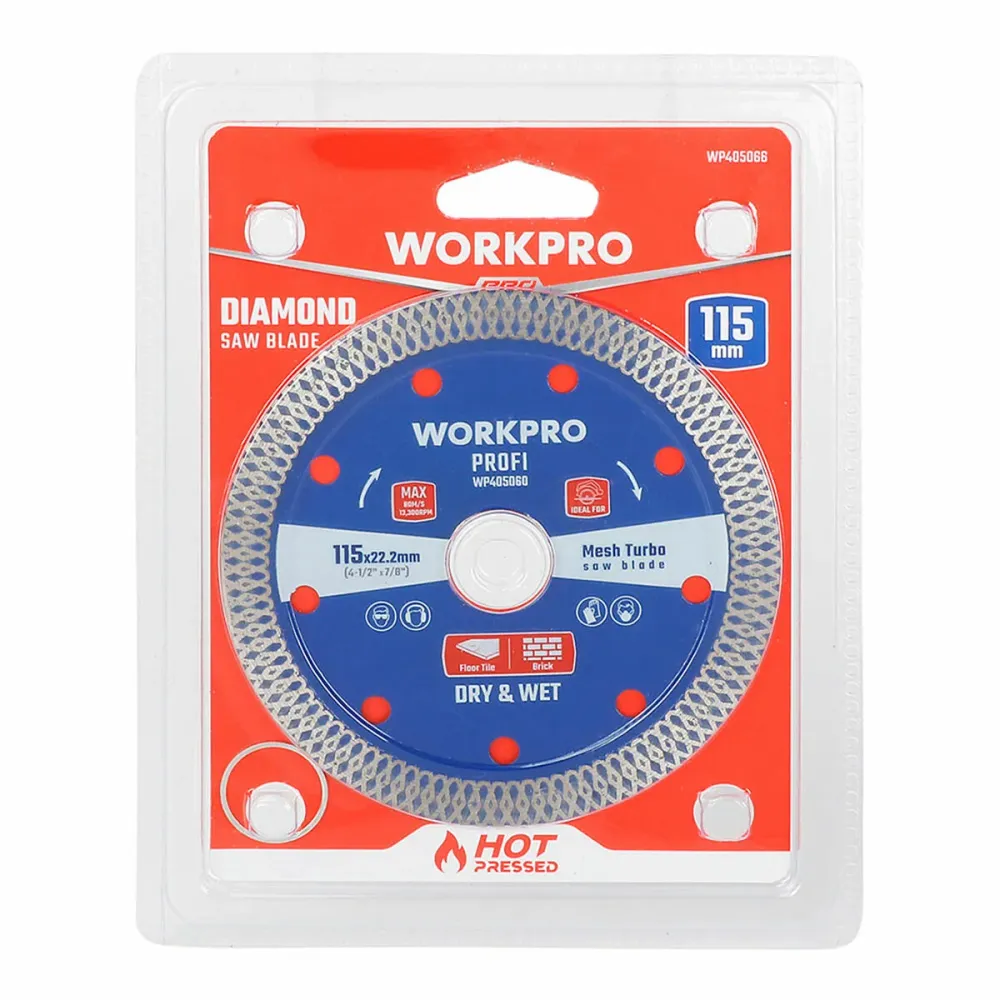 Disco de diamante Workpro Ø125 x 22,2 mm