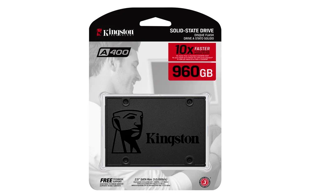 Disco SSD Kingston A400 2.5" 960GB SATA III Recondicionado