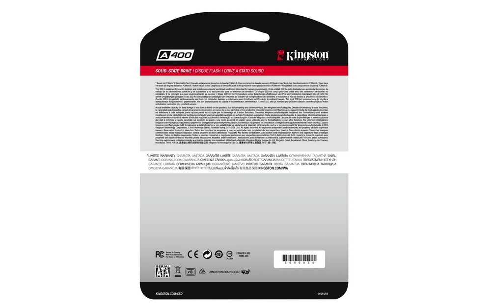 Disco SSD Kingston A400 2.5" 960GB SATA III