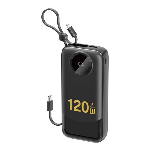 Dudao K13Pro Powerbank 20000 mAh, cabo integrado - Preto