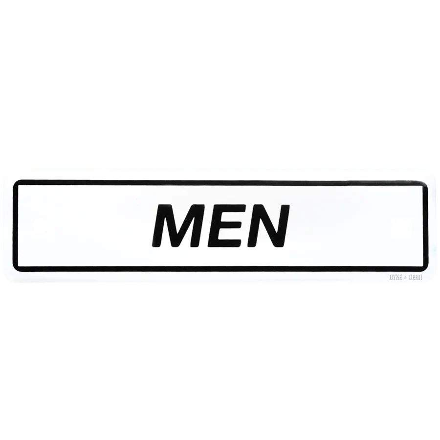 SINAL DE HOMENS DE ESMALTE DULTON