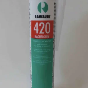 Elastic Grout Acrylic em cinza claro para lareira e fogão de azulejos em cartucho