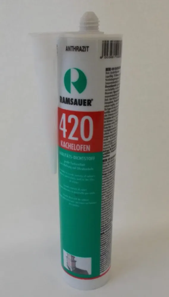 Elastic Grout Acrylic em cinza escuro para lareira e fogão em cartucho