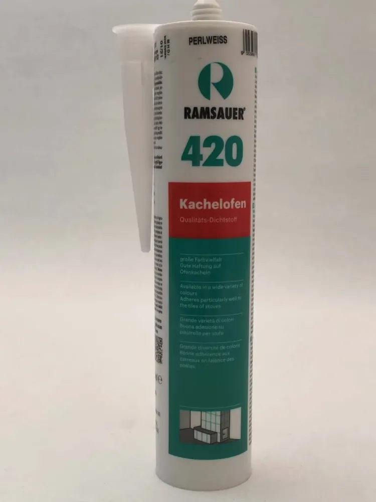 Elastic Grout Acrylic em pérola branca para lareira e fogão de azulejos em cartucho