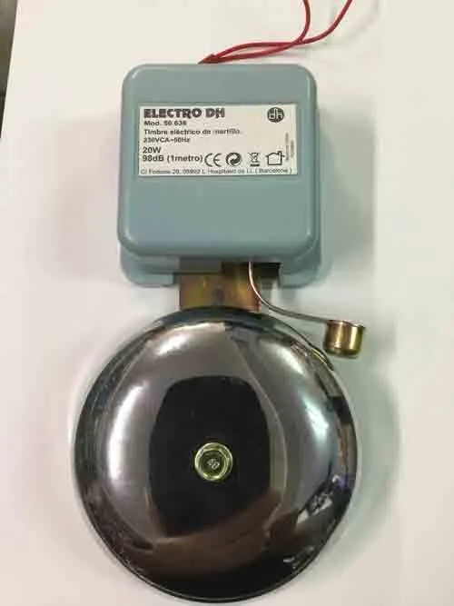 Timbre Insdustrial Campana y Martillo Electro Dh