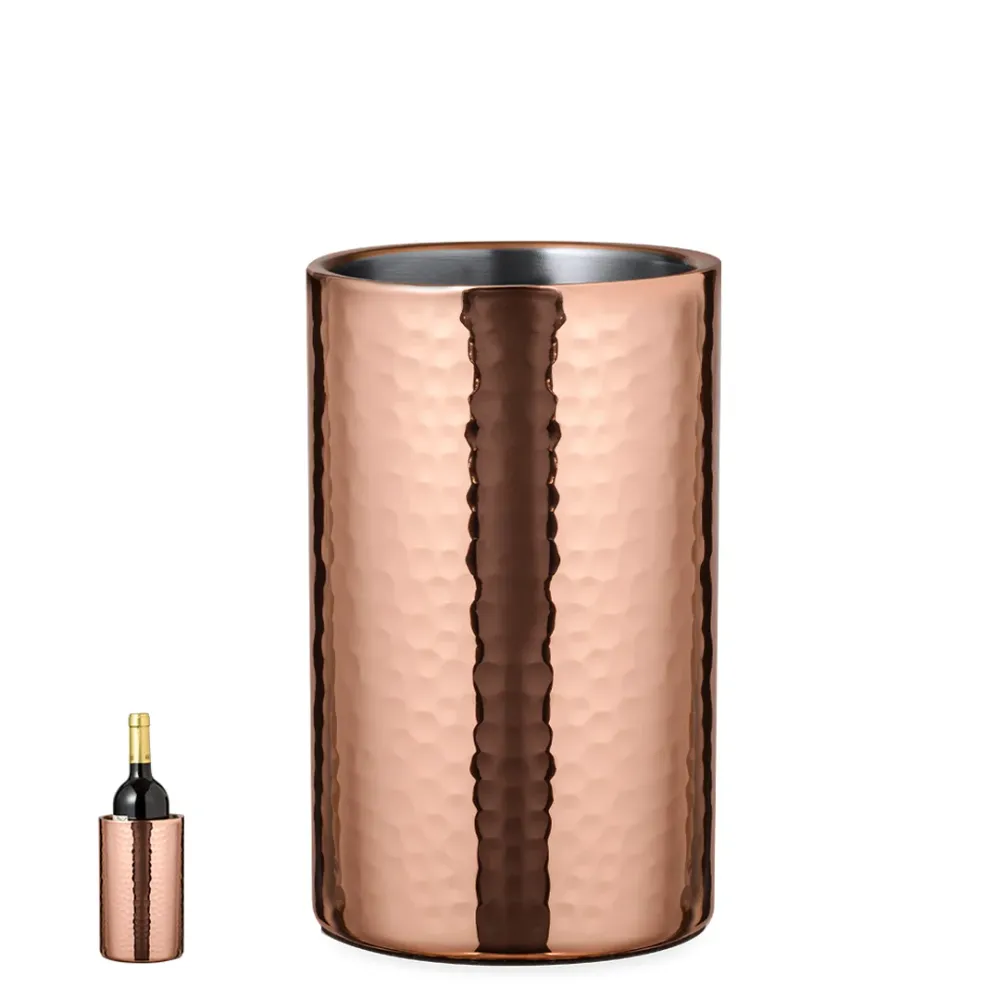 Enfriador Elegante Gibli 1L em ço Inox e Cobre