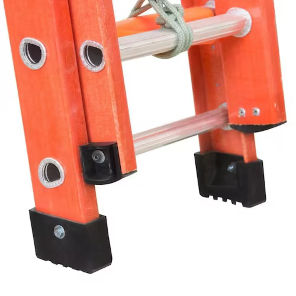 Escada Aluminio e Fibra de Vidro Extensível 6 Metros Profissional 19 Degraus com Catraca