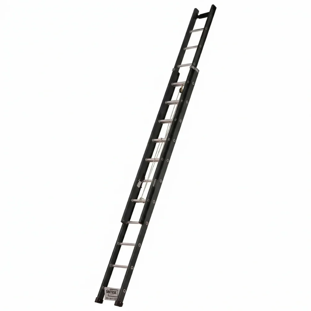 Escada Extensível Profissional Fibra de Vidro 4,20m 7,20m 150kg Síntese