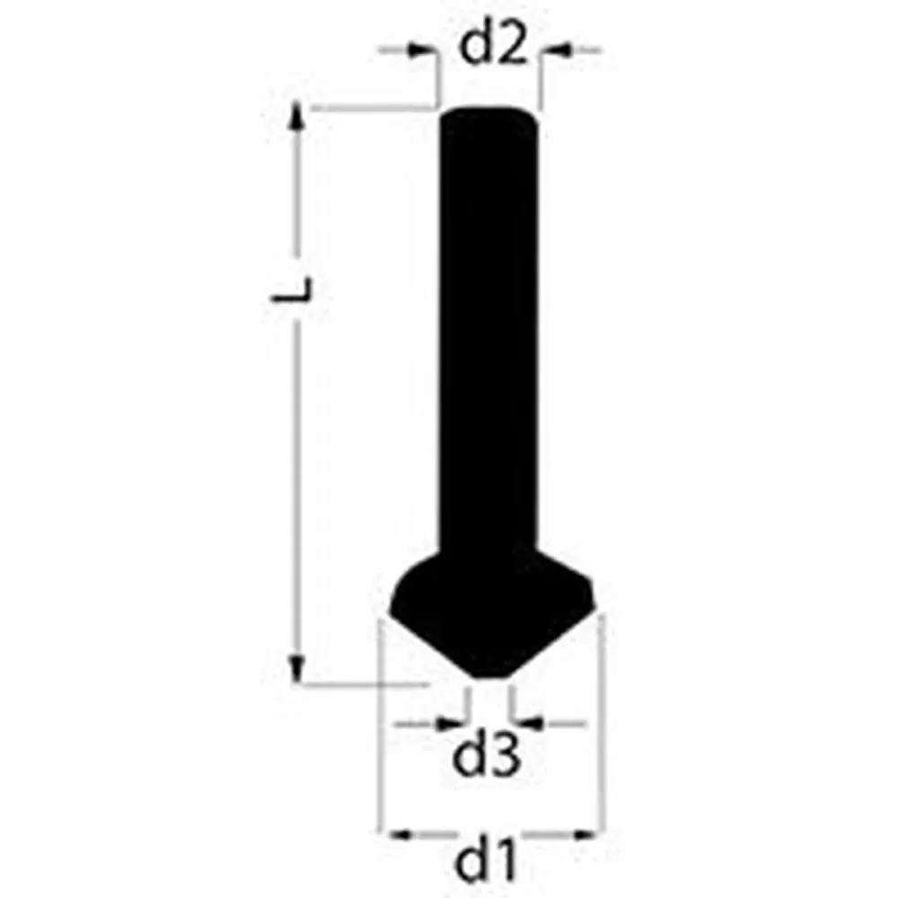 Escareador cônico RUKO 102313 1/4" 1,5-6,3 mm DIN 335 ço de alta velocidade (HSS)