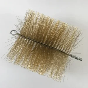 Escova de cabeç de 200 mm de tubo -escova de ço com rosca externa m10
