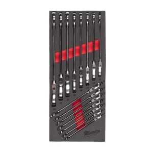 Espuma com 15 chaves combinadas MAX BITE com Roquete e Articulada Milwaukee