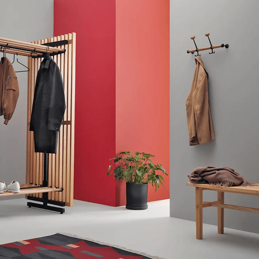 DOUBLE COAT WALL RACK ESSEM DESIGN
