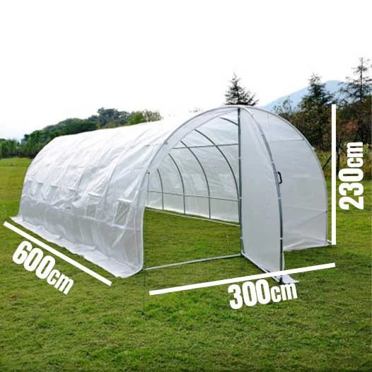 Estufa Agricola 6x3x2,3m Premium (2 Portas - ESTRUTURA FORTE)