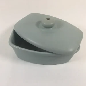 Faç assada com maçã feita à mão feita de cinza cerâmica