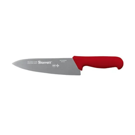 FACA PARA CARNE LÂMINA LARGA 25CM KBKR203 VERMELHO STARRETT