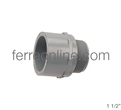 ADAPTADOR ROSCA EXTERIOR CPVC C-80 38MM 1 1/2" Ferreonline (Ferremateriales La Mexicana)