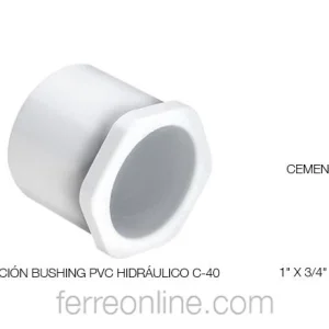 REDUCCION BUSH PVC HCO C-40 CEM 1 1/2 X 1/2" Ferreonline (Ferremateriales La Mexicana)
