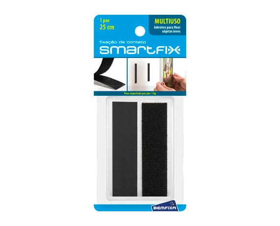 FITA SMARTFIX 20MMX25CM PRETA 5114 BEMFIXA