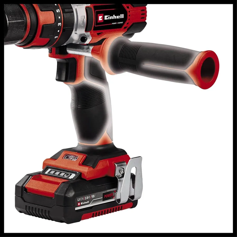 Furadeira 18V 48Nm com 2 baterias 2Ah e maleta Einhell TE-CD 18/48 Li-i