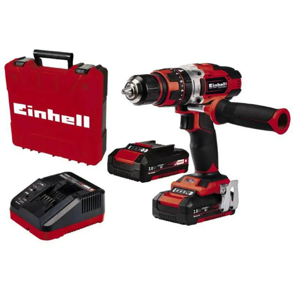 Furadeira 18V 48Nm com 2 baterias 2Ah e maleta Einhell TE-CD 18/48 Li-i