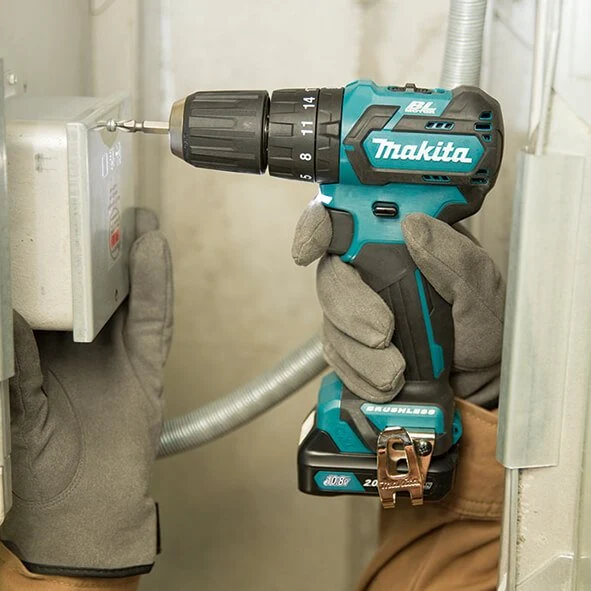 Furadeira Percutor sem escovas 12Vmax CXT BL 10mm Makita HP332DZ