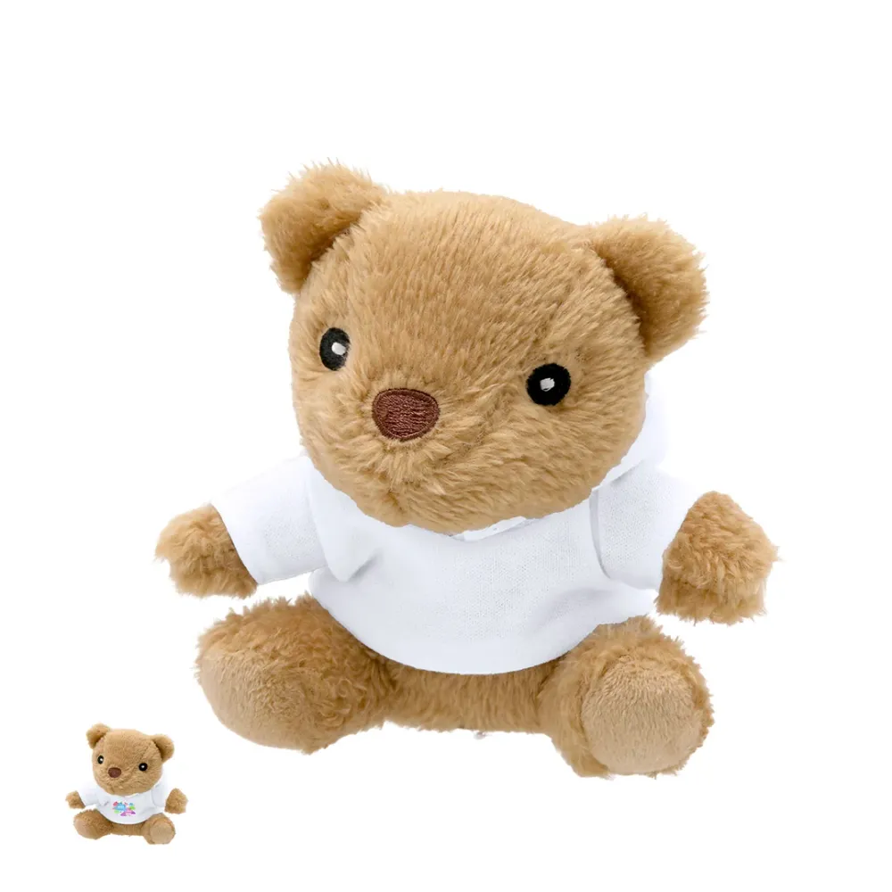Glik - Urso de Peluche Sustentável com Sudadera Personalizável