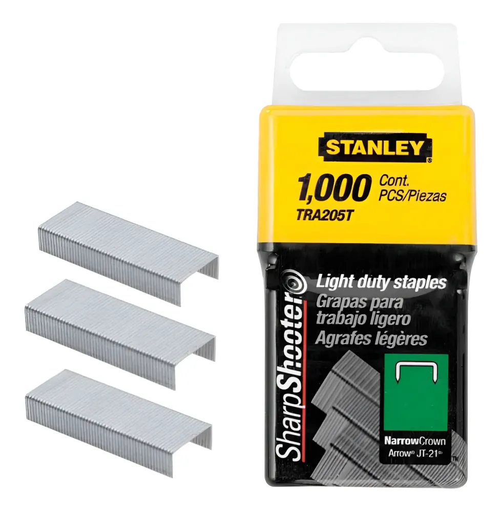 GRAMPO PARA GRAMPEADOR MANUAL 1/4'' TR40 TRA204T 1000 PEÇAS STANLEY