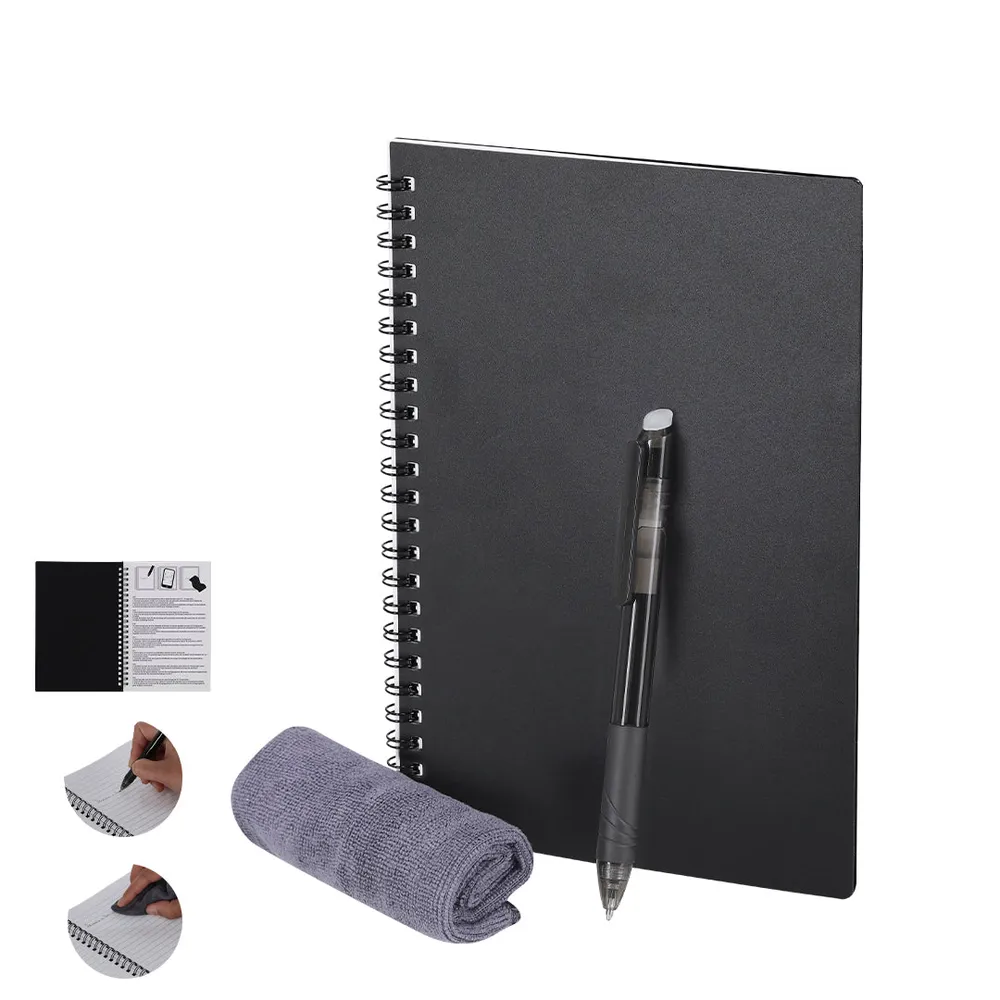 Gratox - Caderno e Caneta Apagável com Pano Limpeza