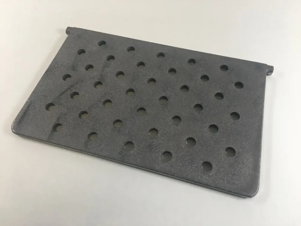 Grelha de fogão 21 x 32 cm como grelha articulada, grelha de lareira em ferro fundido