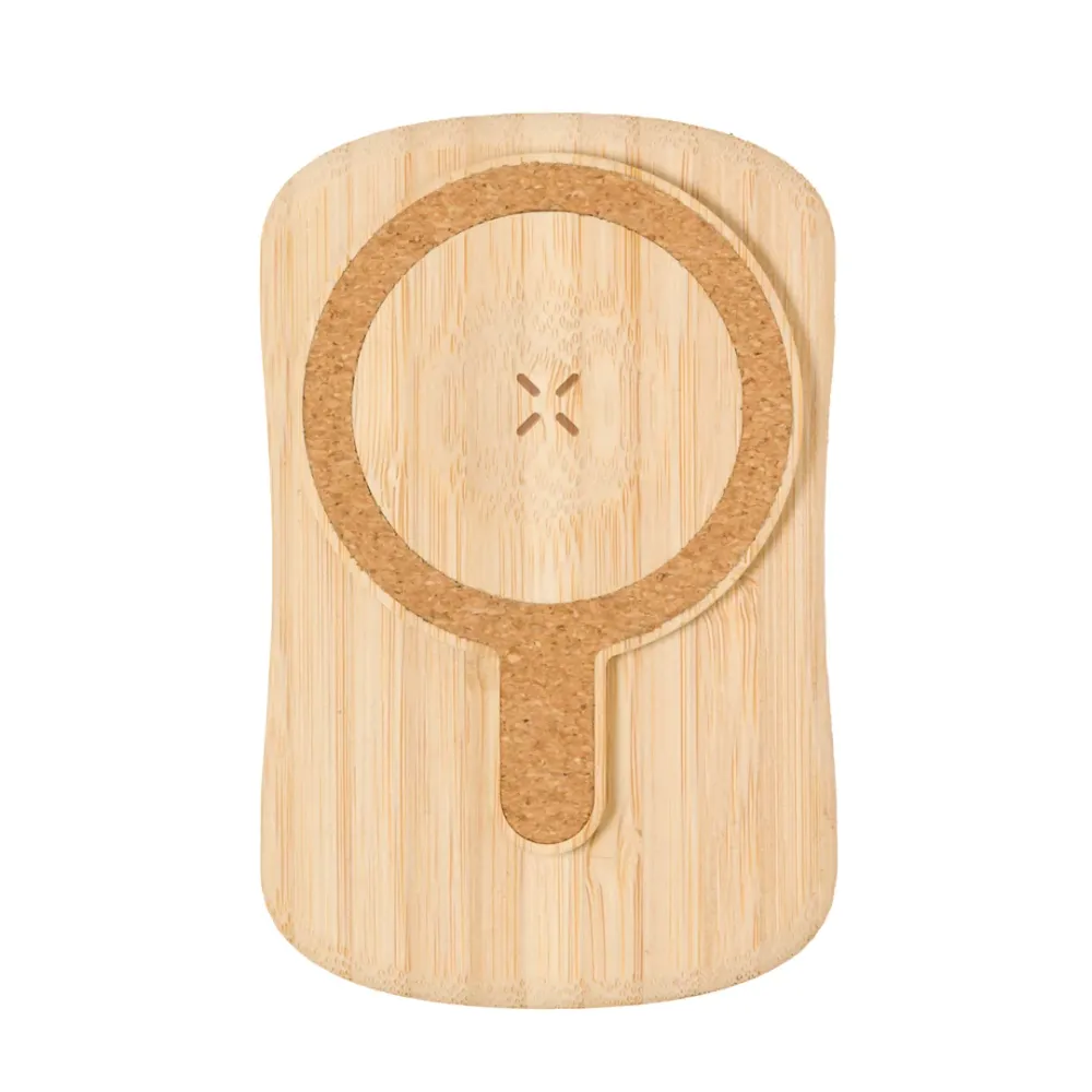 Gustaf Power Bank Solar em Bambu 5000mAh