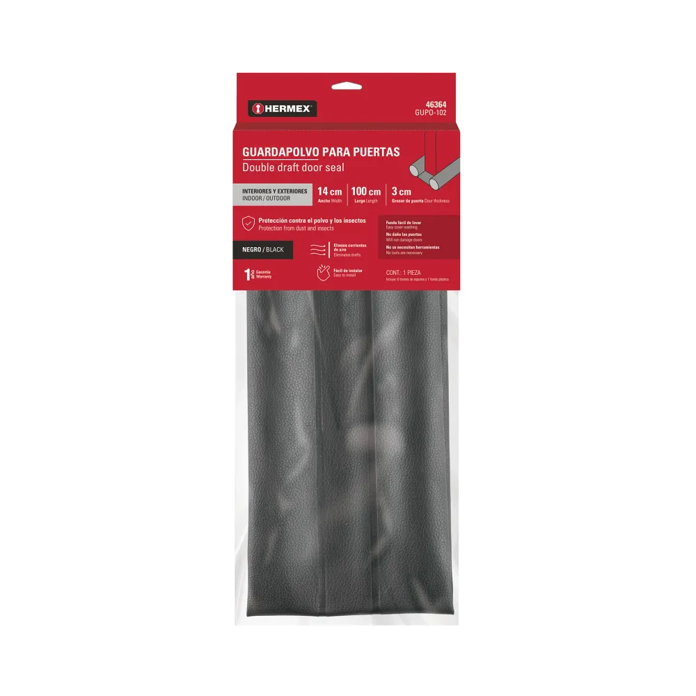 Guardapolvo con Funda 95 cm Negro HERMEX