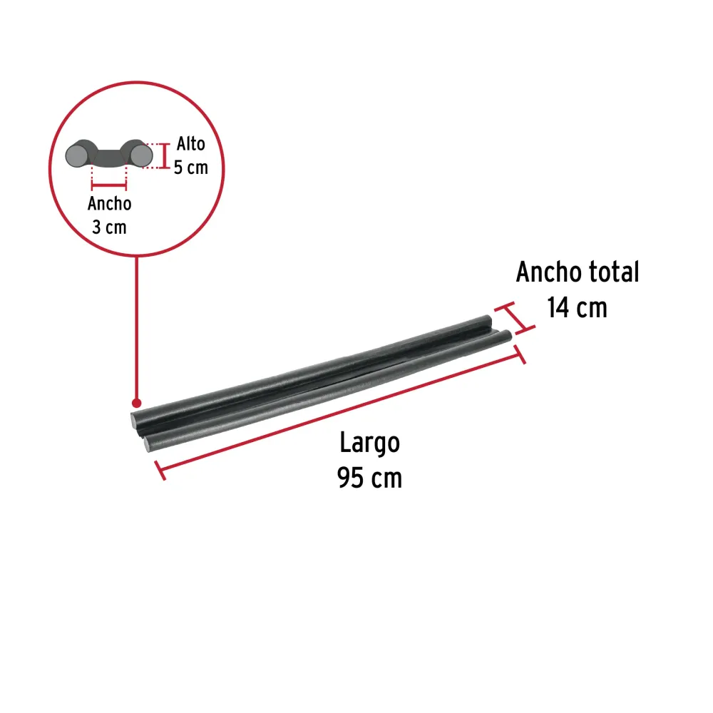 Guardapolvo con Funda 95 cm Negro HERMEX