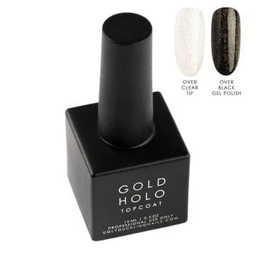 HOLO TOP COAT 15ml UGLY DUCKLING Silver Home of Deva