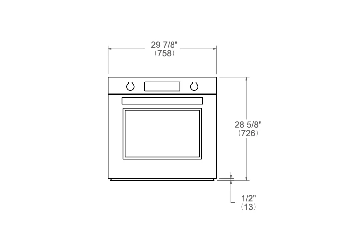 Horno de conveccion BERTAZZONI PROF30FSEXV.