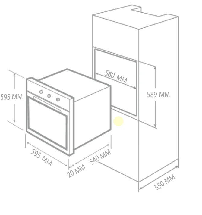 Horno Eléctrico TE60ELETTRIC.AC TECNOLAM.