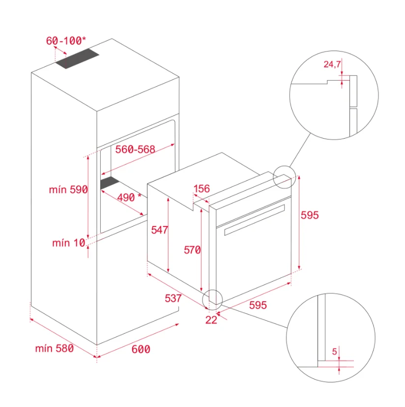 Horno HSB 750 G SS TEKA