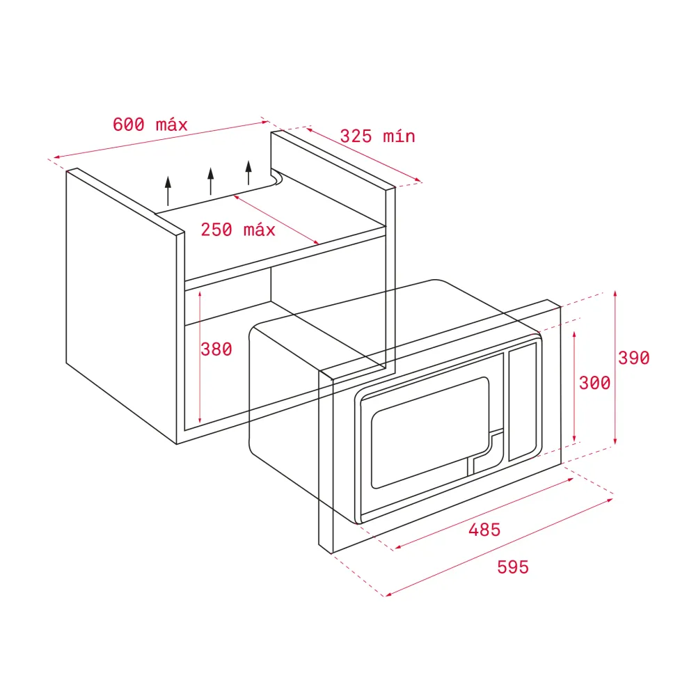 Horno Microondas Empotrable MS 620 BIS TEKA.