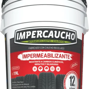 IMPERMEABILIZANTE 12 ÑOS BLANCO 19LTS CAUCHOCRIL 028800 (LLANTAS RECICLADAS, BASE AGUA)