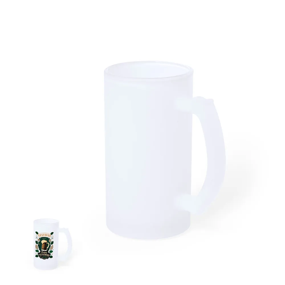 Jarra de Cristal Mate 500ml para Sublimação