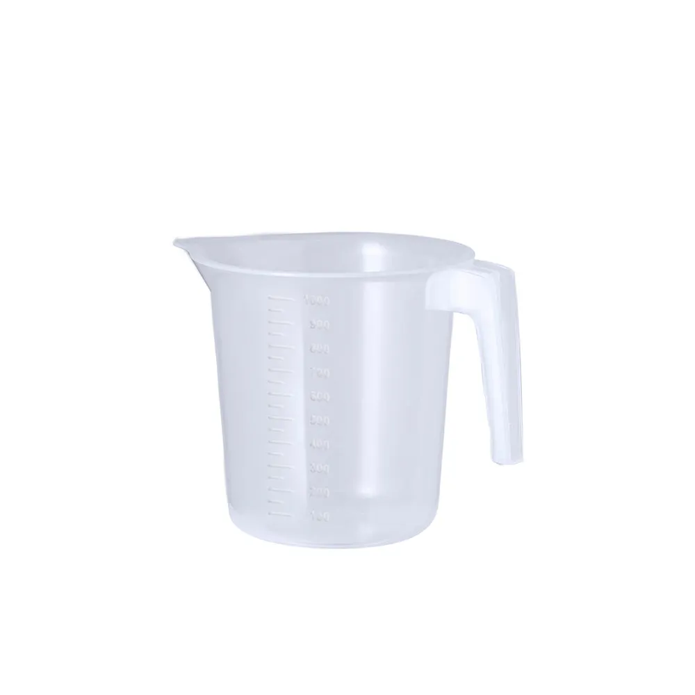 Jarra Medidora Transparente 1L com Asa e Medidor