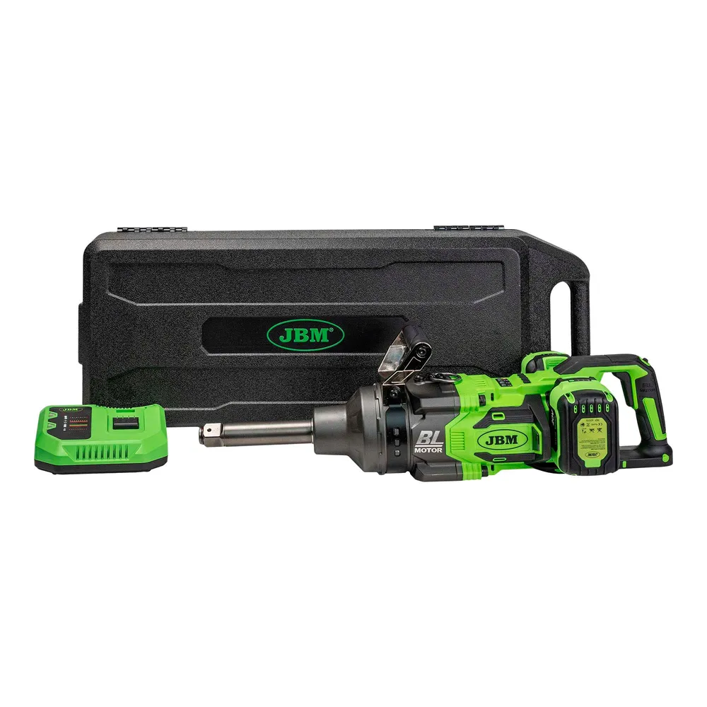 Chave de impacto sem escovas de 1" com bateria de 4000 Nm para camiões com mala de transporte - 60064C JBM